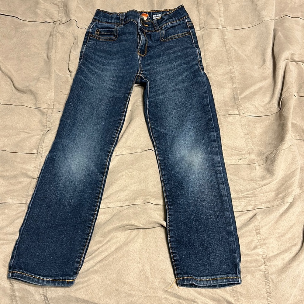 Size 6 Jeans Straight Legged, but stretchy for boys